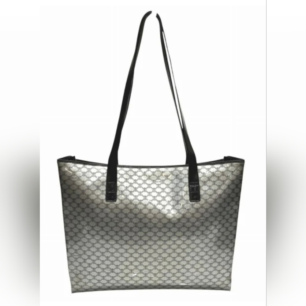 Celine Macadam Patent Leather Medium Tote Bag